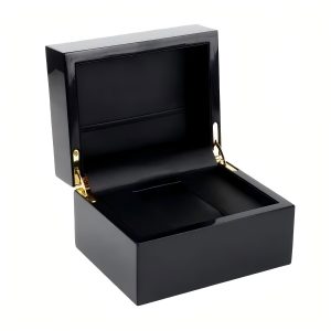 Luxury High Gloss Solid Wood Rectangle Storage Box Recycled Materials Customizable Logo for Keepsake Gifts High-End Varnishing