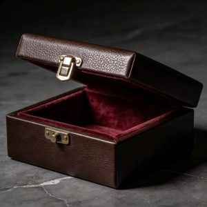 Custom Wholesale Embossed Watches Luxury Handmade High-End PU Leather Jewelry Display Box Handmade Leather Box