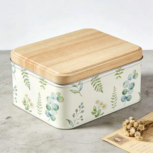 OEM/ODM Custom Printed Eco-Friendly Square Tinplate Tin Box with Hinge Lid for Chocolate Candy Packaging
