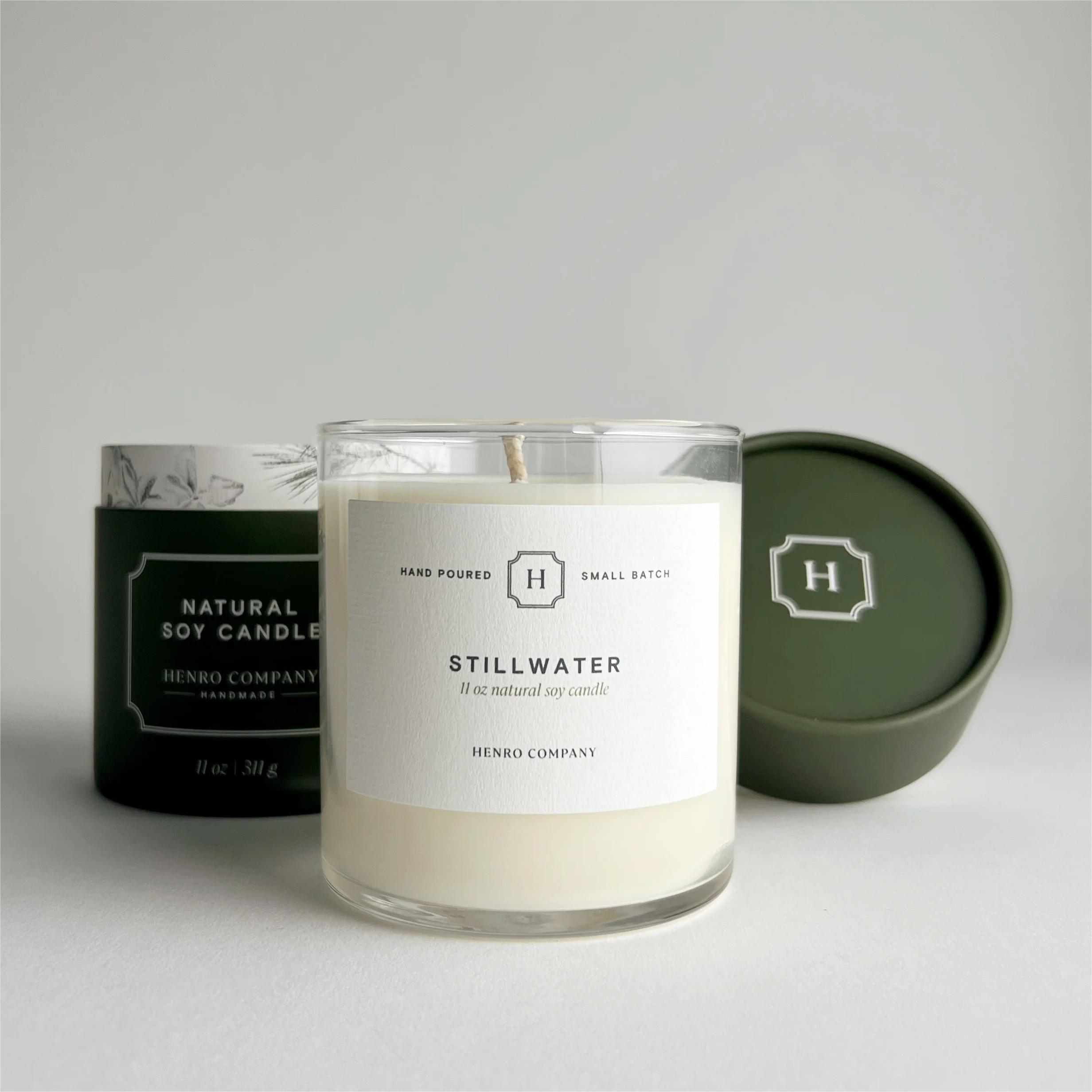 Manufacturer Custom Unique Rectangular Craft Packaging White Hard Cardboard Luxury Candle Box - 图片 6