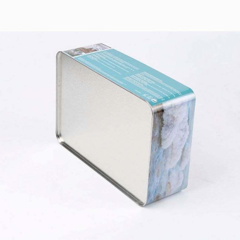 Custom Printing Rectangle Tin Box High Grade Skincare Products Packaging Tin Box With Insert Metal Cosmetics Gift Tin Box - 图片 6