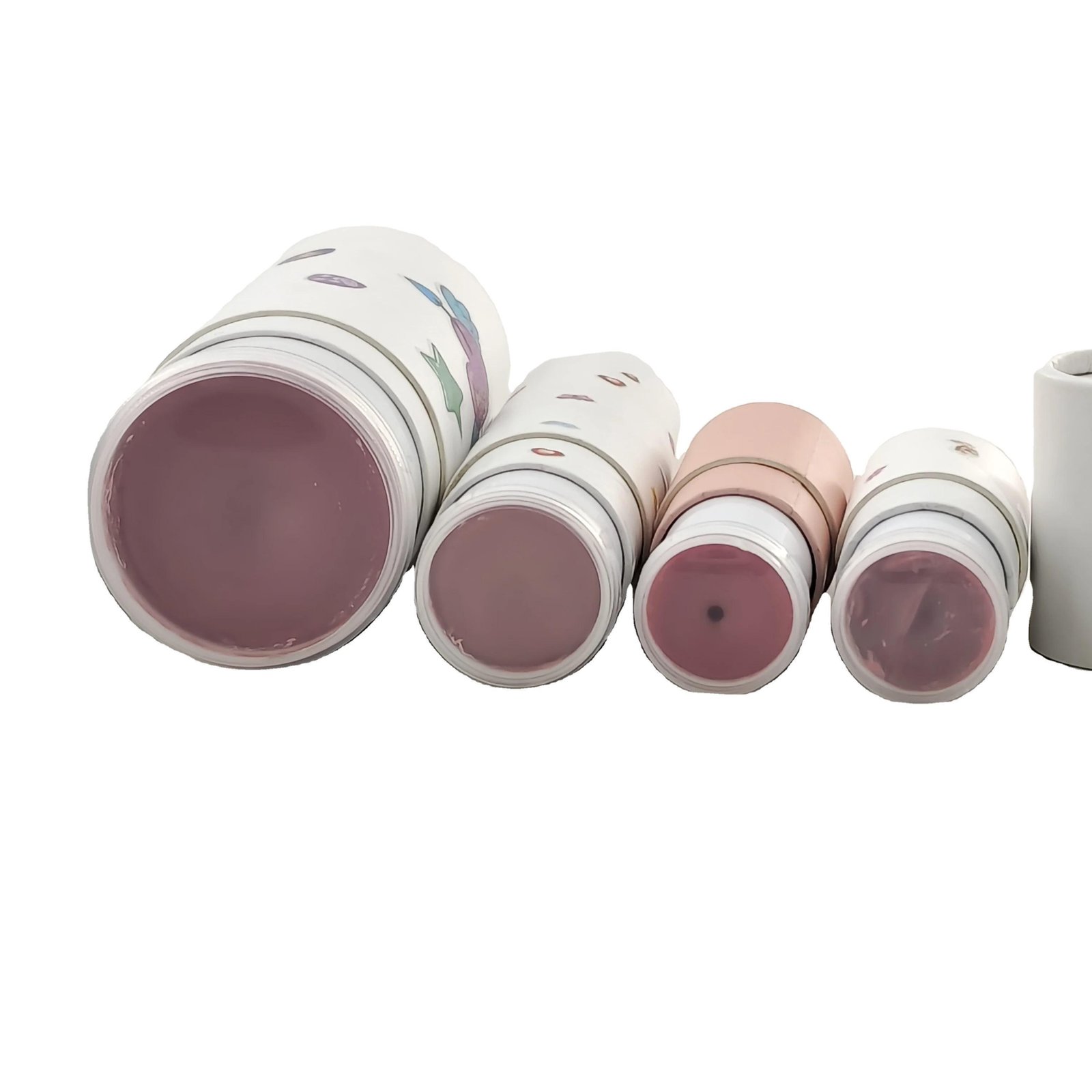 Eco Friendly Custom Printed Empty Spiral Twist Up Lipstick Tube Kraft Paper Lip Balm Tubes Packaging - 图片 3