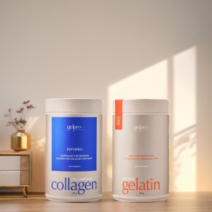 Custom print round coffee bean collagen supplement powder can packaging tea tin canister with airtight double lid