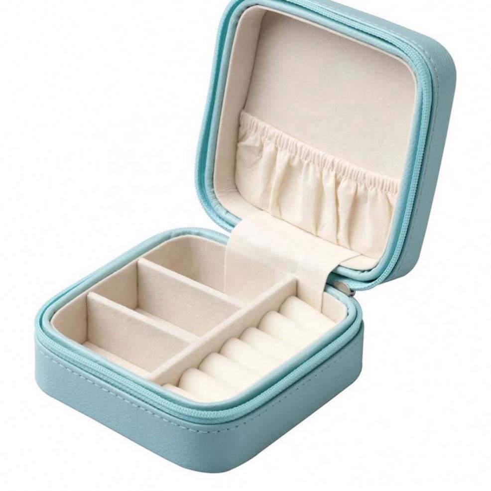 Leather custom small Travel Jewelry Box Organizer Display Case for Girls Women Gift Rings Earrings Necklaces Storage - Image 2