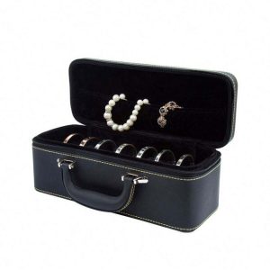novel new style pendant necklace ring bracelet gift jewelry box in black with you logo
