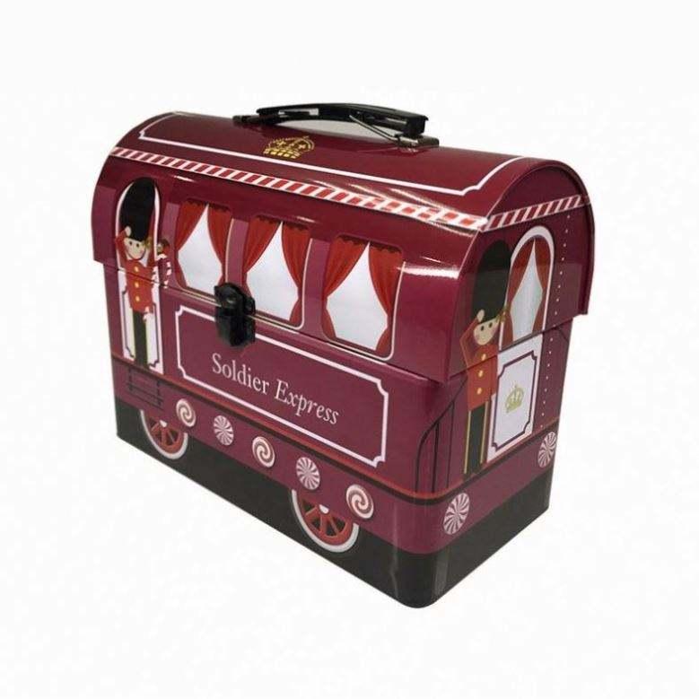 Customize Printing Clamshell Tin Box Soldier Express Gift Packaging Big Storage Portable Metal Box Tinplate Packaging - 图片 2