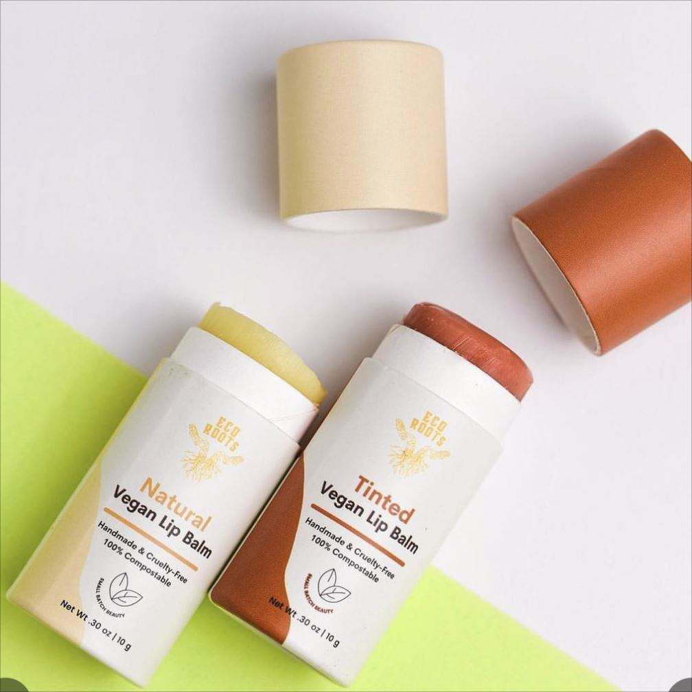 New Biodegradable Recycled Eco Friendly Cylinder Push Up Lipbalm Tube Black Paper Lip Balm Tube Packaging - 图片 5