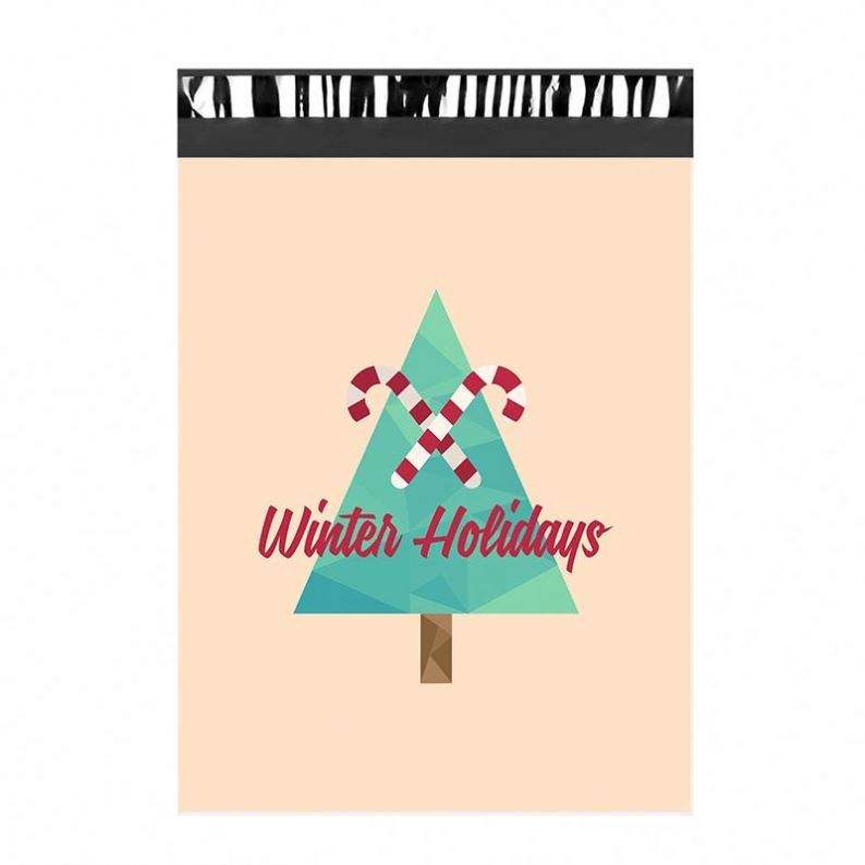 Merry Christmas 10x13 Inch Poly Mailers Shipping Envelopes Boutique Custom Bags - Image 5