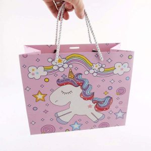 BTO New fashion custom printed kraft paper gift bags tote bag thank you shopping paper packing bags with logo print