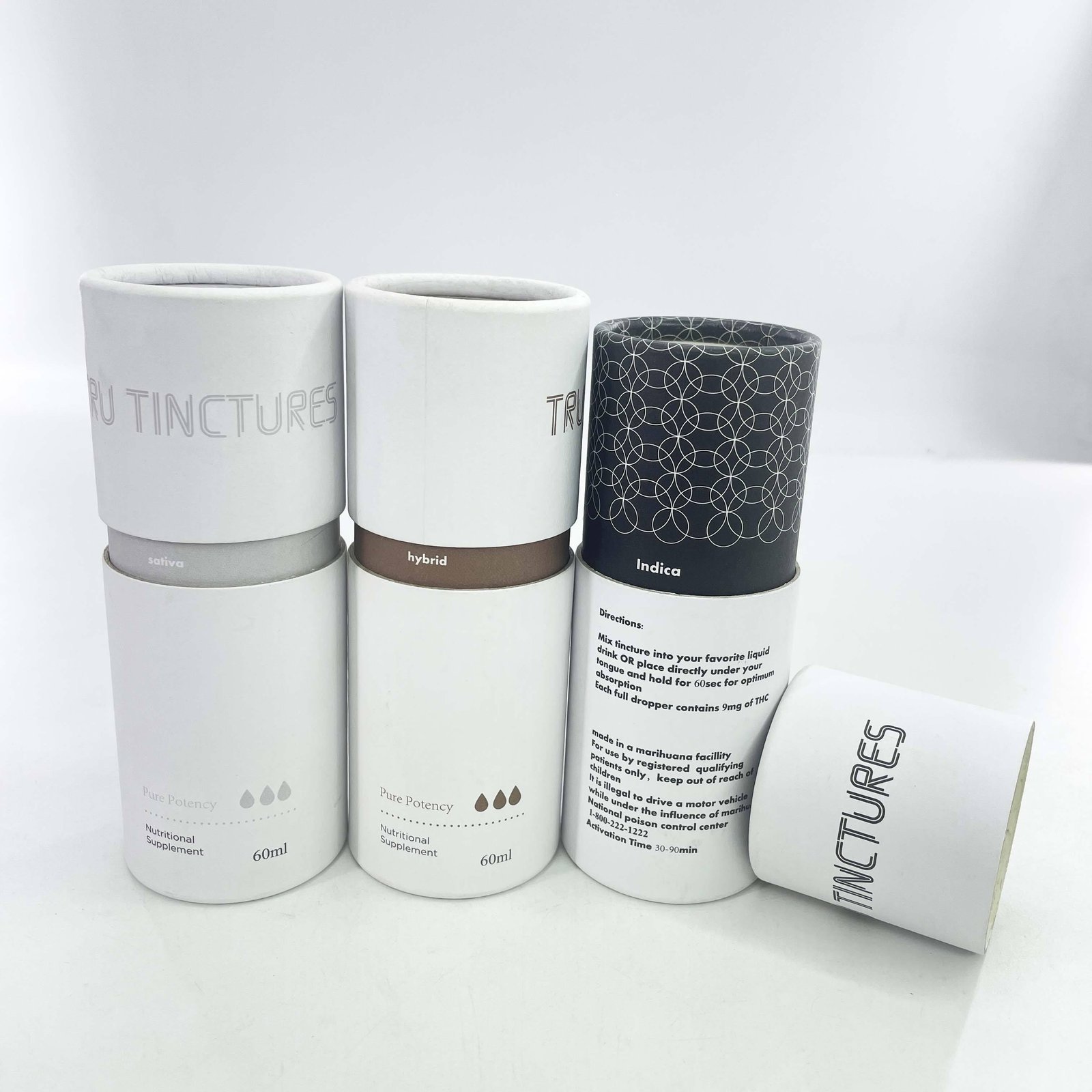 Custom Paper Tube Packaging Box for Perfume Bottle for 30ml 50ml bottle - 图片 5