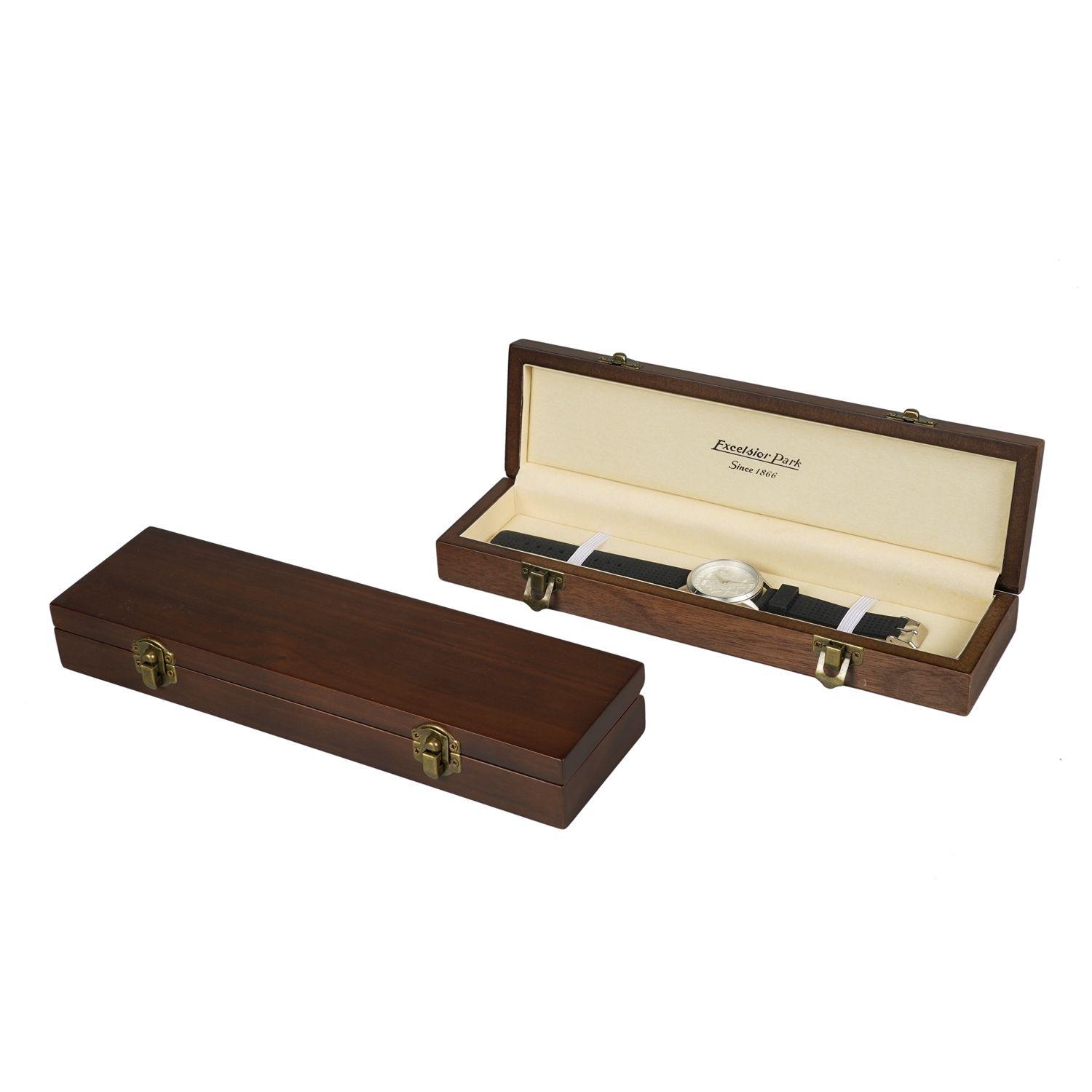 Custom factory watch strap packaging box watch band box high end pu leather interior watch box wooden - Image 5