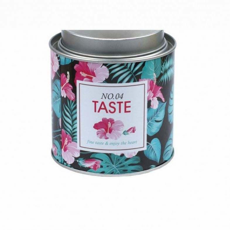 Wholesale Airtight Customized Cylindrical Airproof Metal Tin Coffee Tea Box Round Black Tea Tin Can With Plug In Lid - Image 4