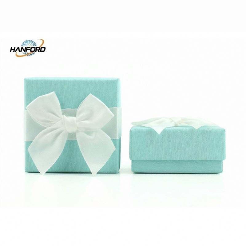 Ready To Ship!! Exquisite Jewelry Organizer Cardpaper Ring Box Necklace Paper Gift Box Jewelry Packaging Gift Box With Bowknot - Image 5