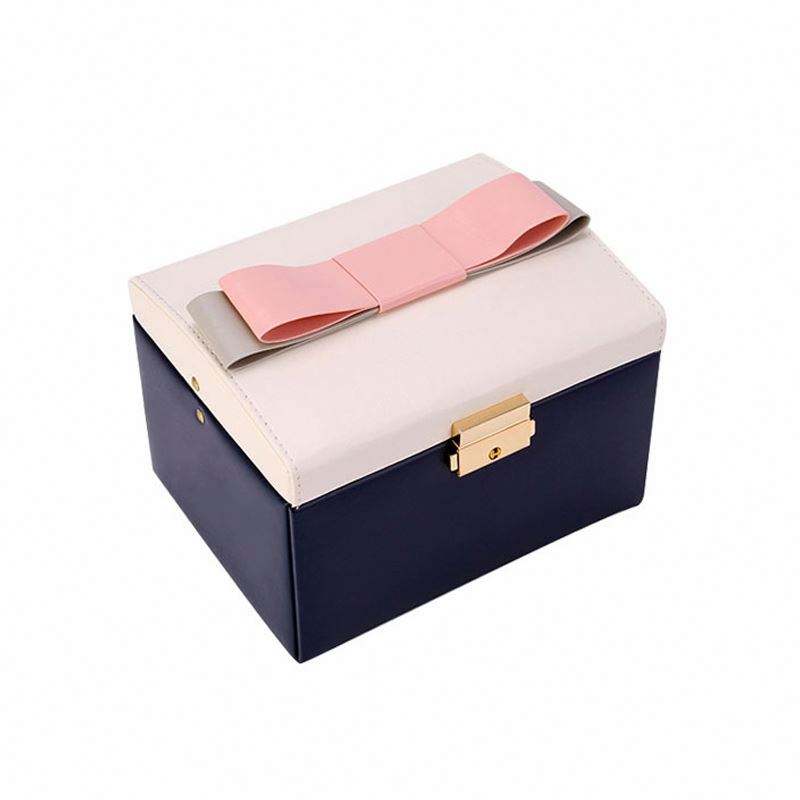 Handmade Jewelry Leather Packaging With Tray Factory Custom Pu Leather Luxury Jewelry Packaging - 图片 4