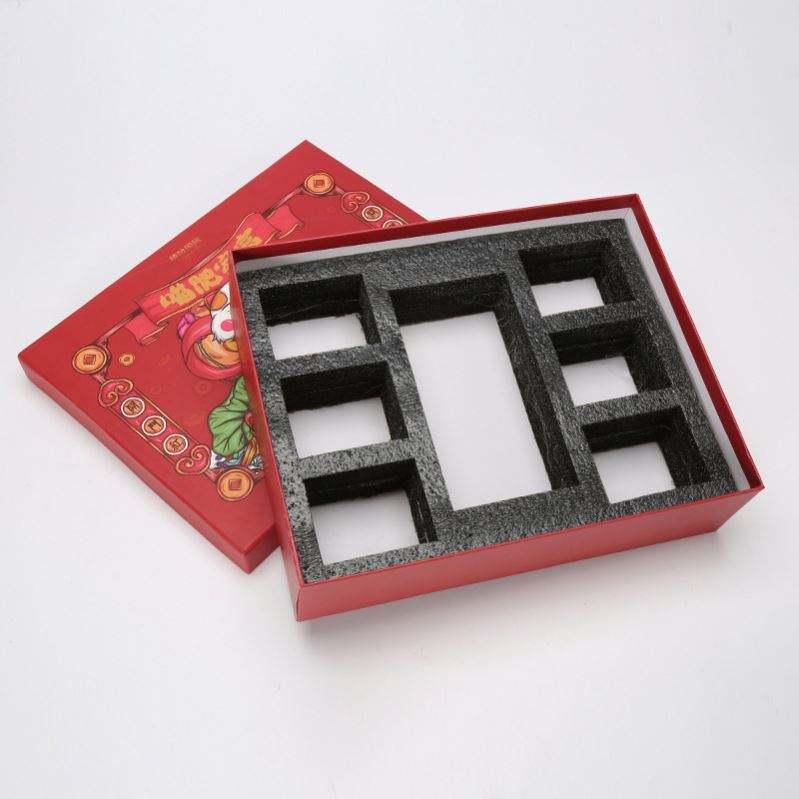 Custom Bakery Cake Paper Box 7 Slot Reversible Insert Gift Dessert Packaging For Christmas - Image 2