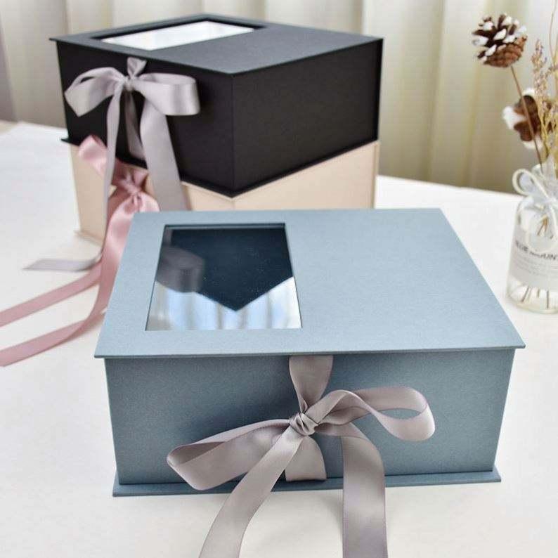 Ready To Ship!! New Creative Flower Square Korean Gift Box Wedding Chocolate Packaging Cardboard Box Valentine's Day Flower Box - 图片 5