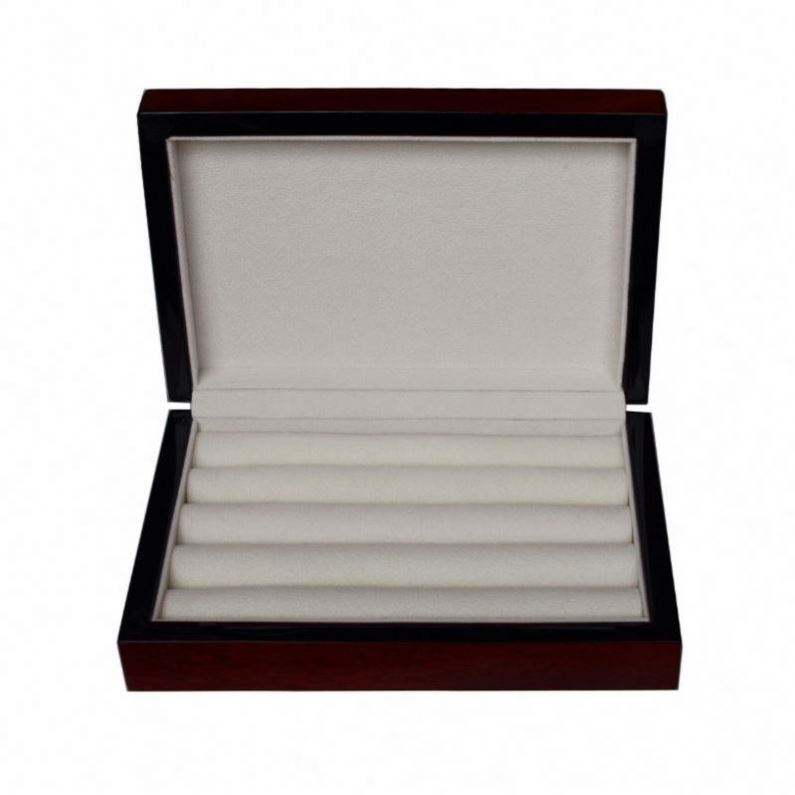 Personalized Paint Cufflink Wood Gift Boxes New Style Luxury Organizer Wood Cufflinks Box - Image 2