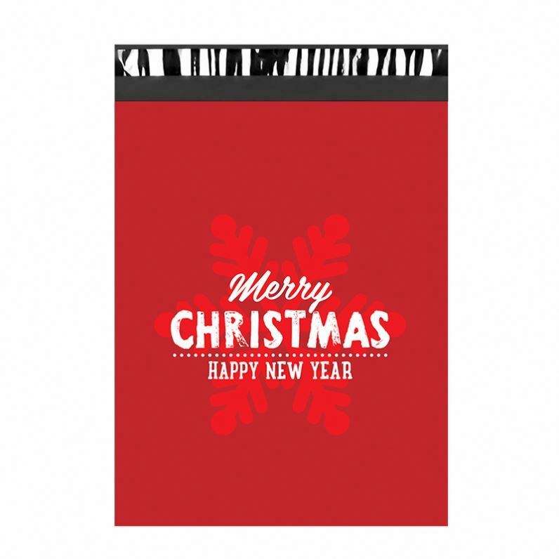 Merry Christmas 10x13 Inch Poly Mailers Shipping Envelopes Boutique Custom Bags - Image 3