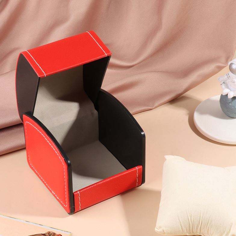 XINGYUE Stock Luxury Low Price Red PU Leather Single Watch Bangle Gift Storage Box - Image 3