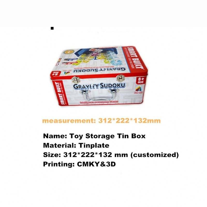 Rectangle Tin Box Kid's Toy Metal BoxTin Packing Box Toy Storage Tin Box With Lock - 图片 7