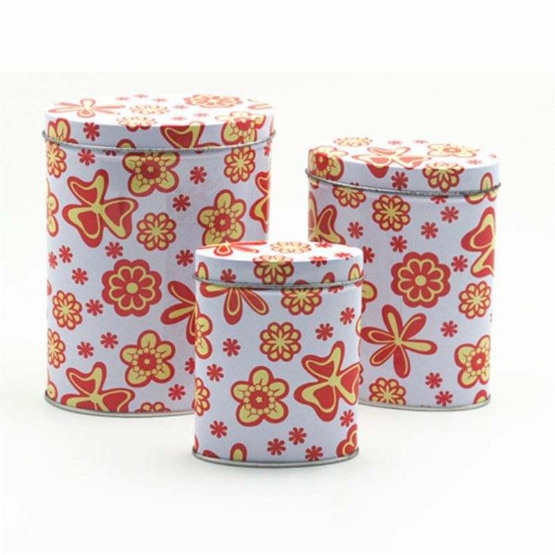Custom Print Fancy Oval Shaped Gift Tin Box Tea Candy Chocolate Metal Can High Grade Round Candle Gift Packaging Tin Box - 图片 3