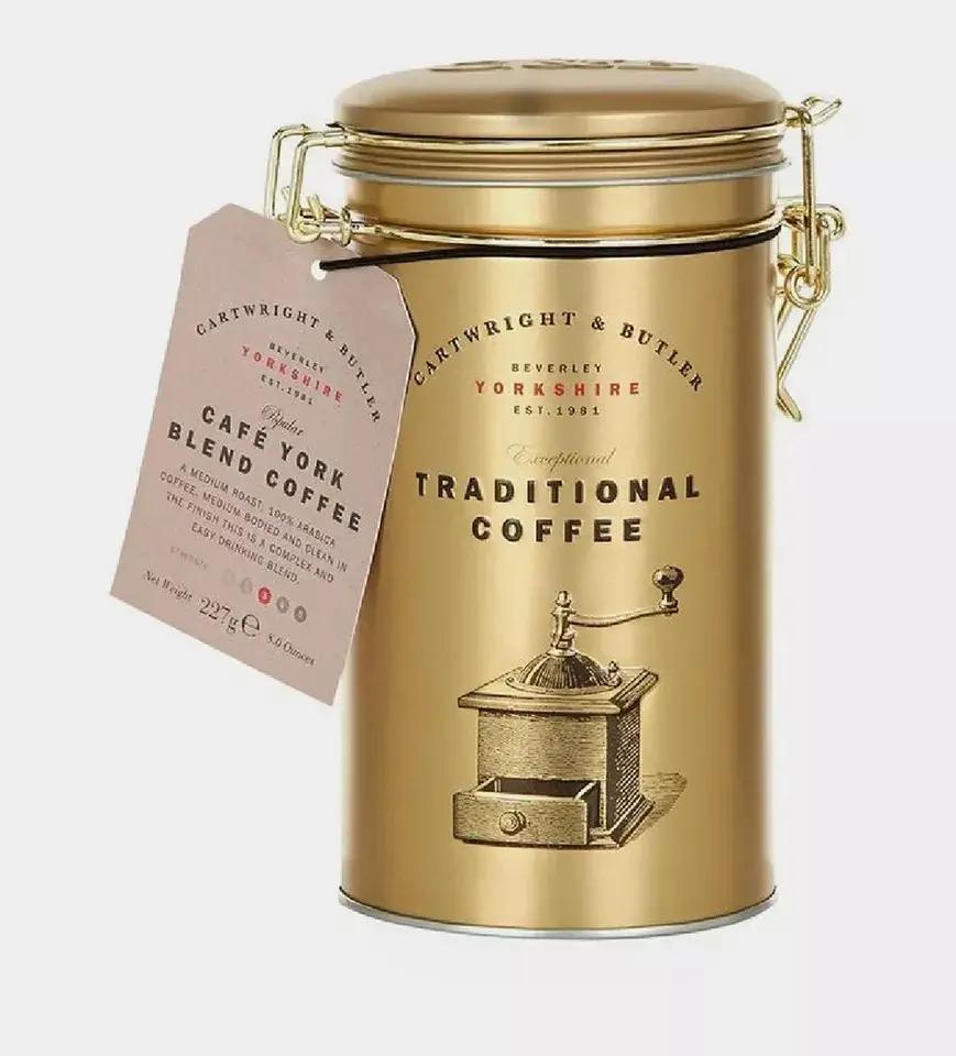 Good Quality Airtight Storage Candy Snack Chips Tea Packaging Jar Metal Round Coffee Sugar Storage Coffee Tins Cans