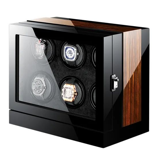 Custom Fashion PU Leather Watch Packaging Box Silent Motor Watch Winder - 图片 2
