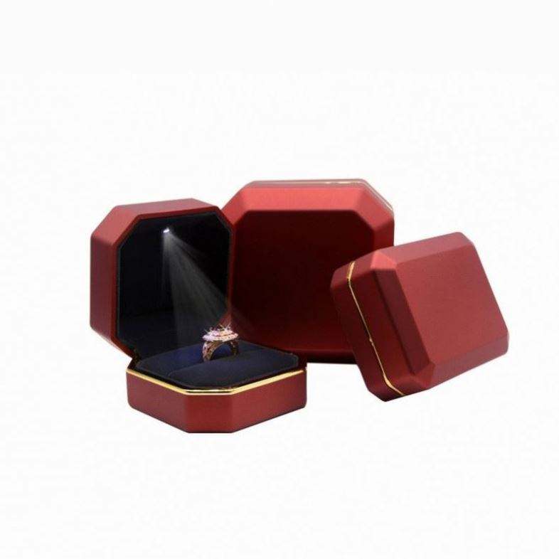 Creative Elegant New Product Stoving Varnish Led Jewelry Box Six Colors Led Ring Box Jewelry Packaging Box - Image 6
