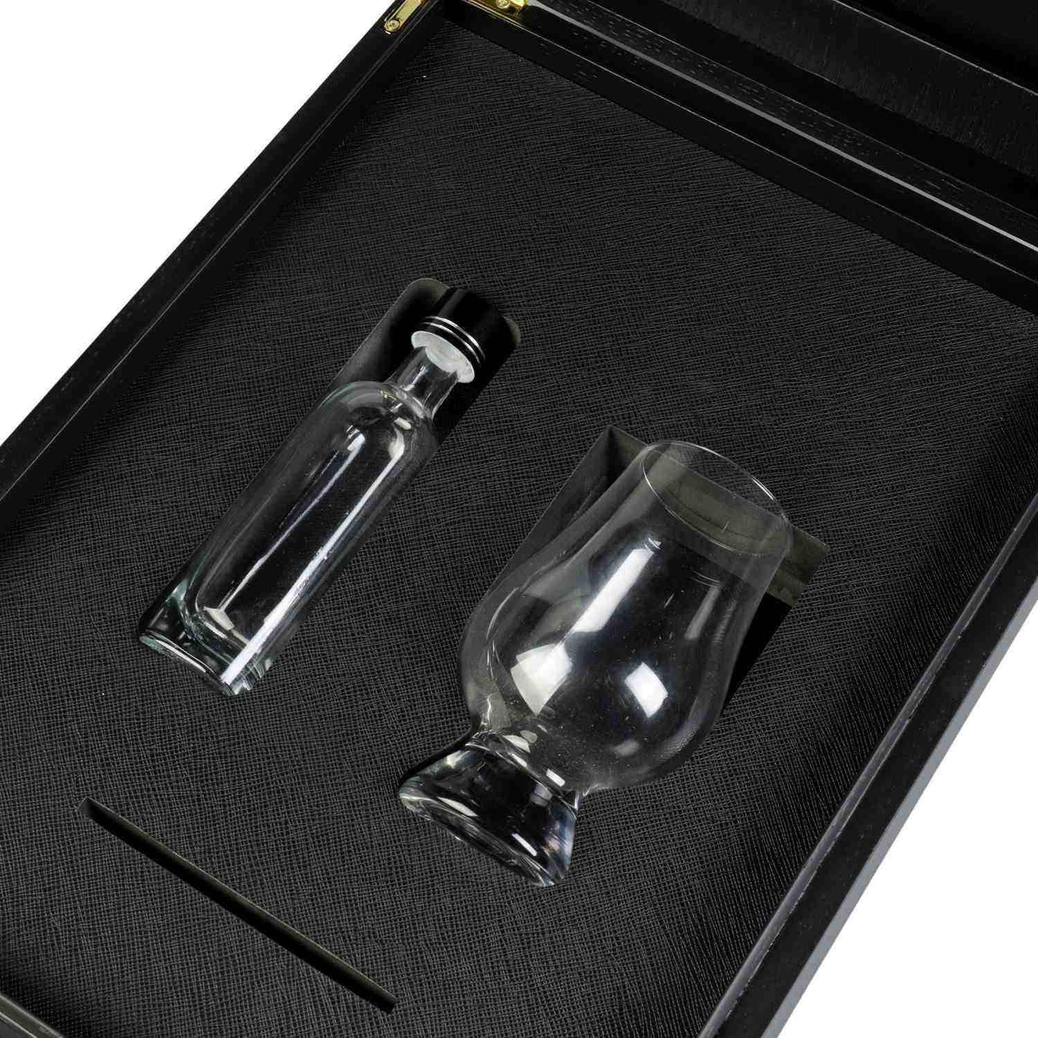 Factory Handmade Custom Laser Pattern Ash Solid Wood Rectangle Luxury Black Wine Wood Box - Image 6