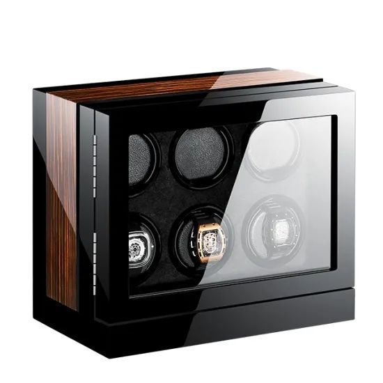 Custom Fashion PU Leather Watch Packaging Box Silent Motor Watch Winder - 图片 3