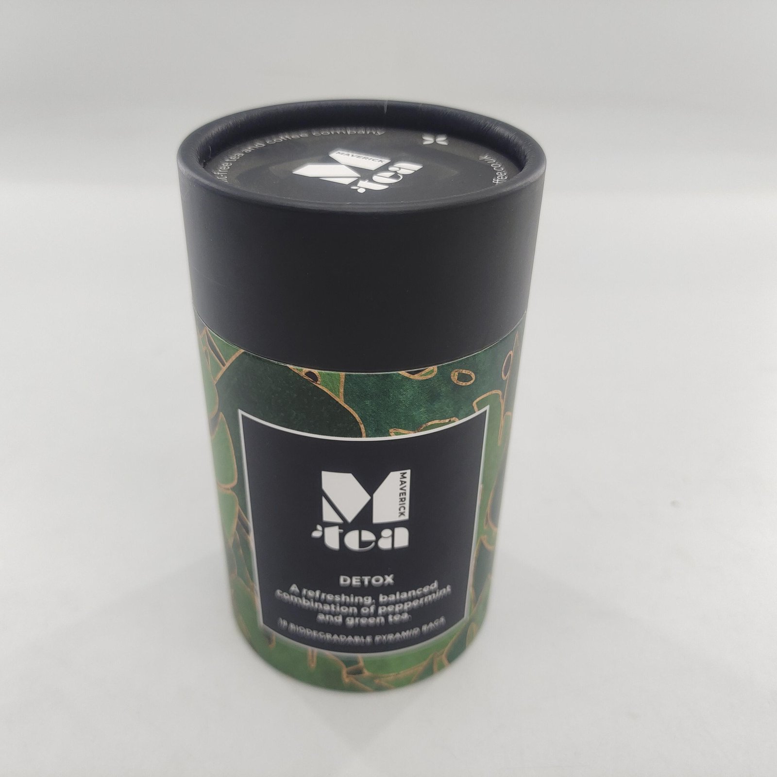 Custom Biodegradable Cylinder Paper Cardboard Tea Canister Tube Box Packaging for Tea Bag Package - 图片 3