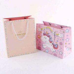 BTO Custom Design Ribbon Handle Black Luxury Jewelry Cosmetic Gift Clothing Shopping Packaging 250 gsm Art Paper Bag For Clothes