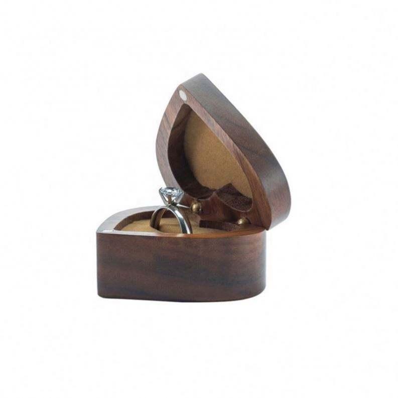 wedding customize logo eyelash earing box heart shaped gift box jewelry ring packaging boxes wholesale - Image 3