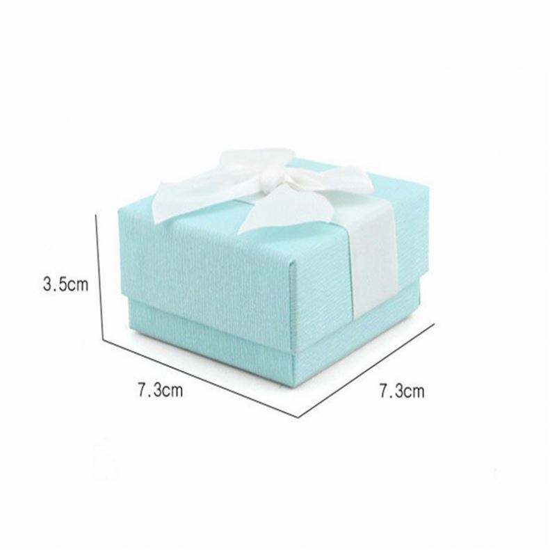 Ready To Ship!! Exquisite Jewelry Organizer Cardpaper Ring Box Necklace Paper Gift Box Jewelry Packaging Gift Box With Bowknot - Image 3