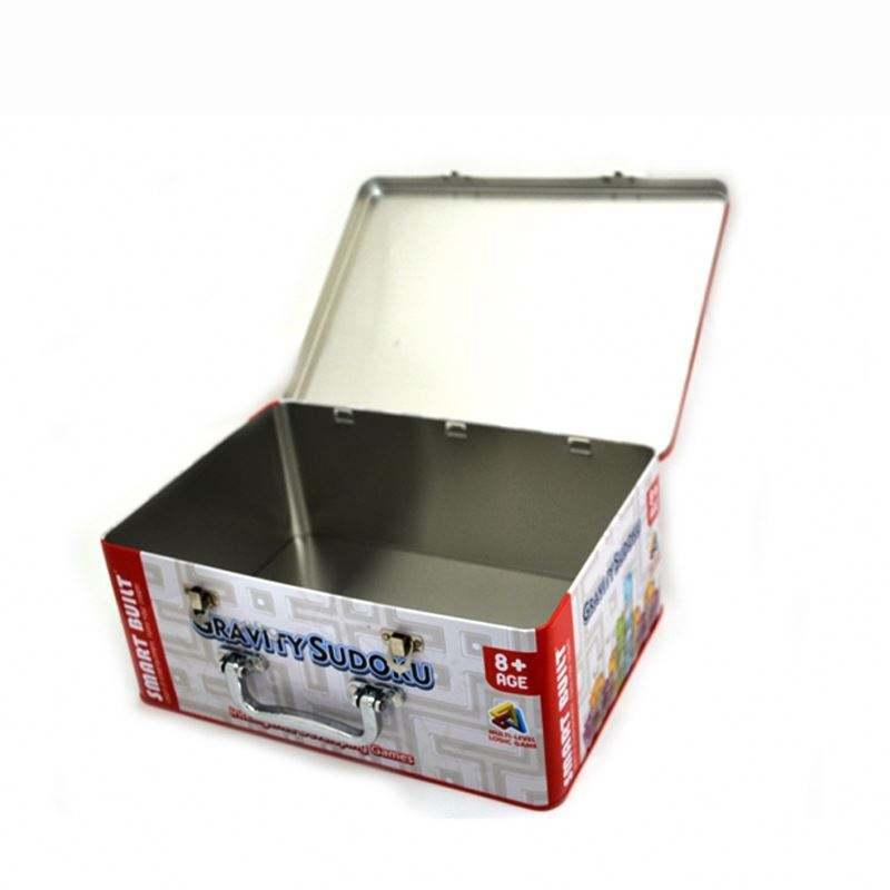 Rectangle Tin Box Kid's Toy Metal BoxTin Packing Box Toy Storage Tin Box With Lock - 图片 6