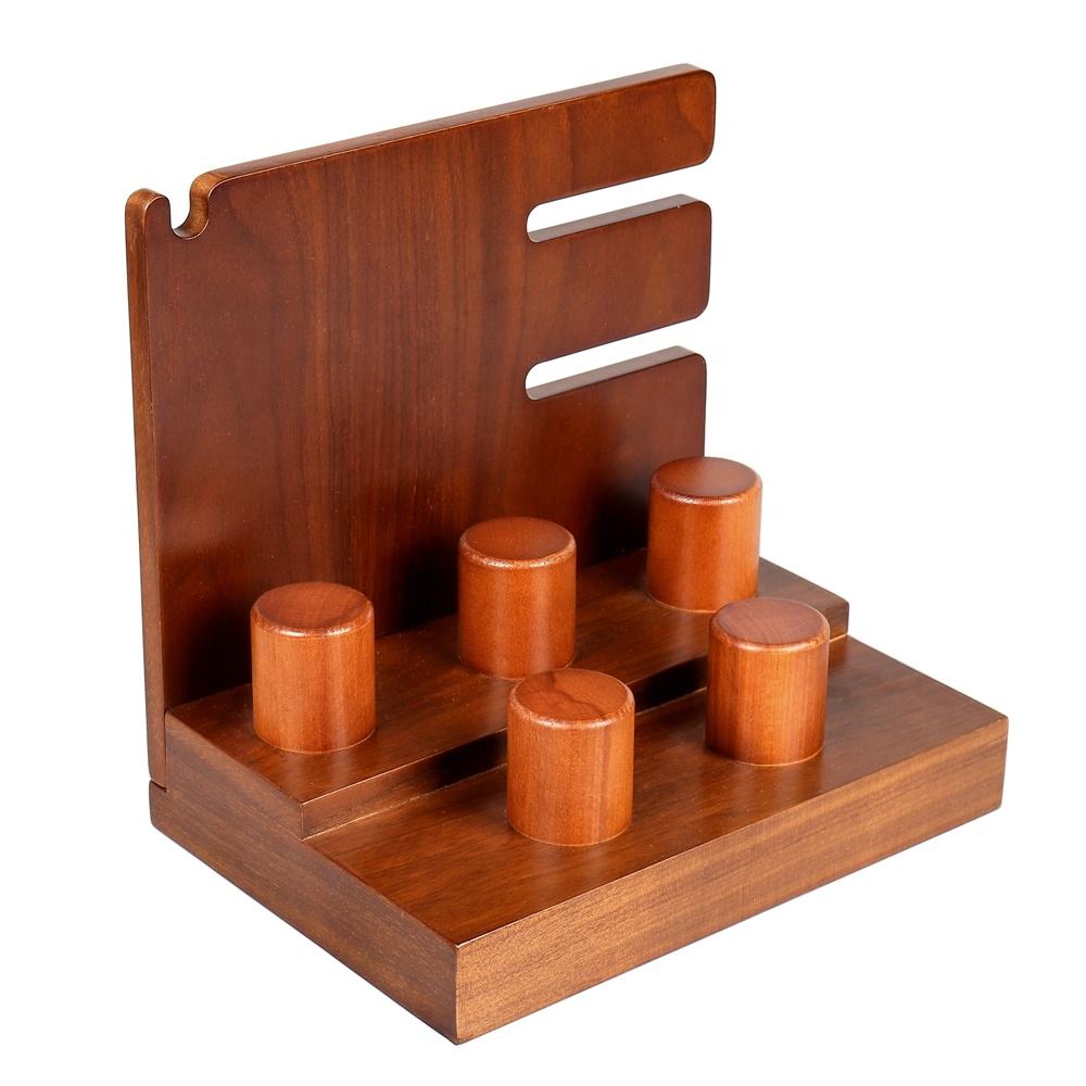 ODM/ OEM Wooden Mens Watch Case Holder Home Counter Solid Wood Gift Watch Display Stand - Image 3