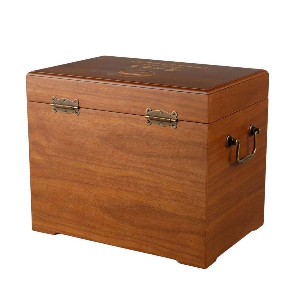 Custom Large Handle Wooden For 6 Bottles wine bottle wine bottle travel case - Image 7