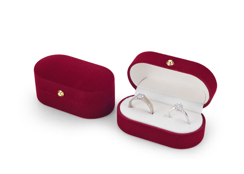 Custom wood box jewelry velvet packing wooden ring box with logo - Image 5