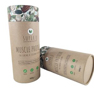 Wholesale Free Design Empty Custom color biodegradable Cardboard box Food Grade Kraft Paper Tubes For Tea Packaging