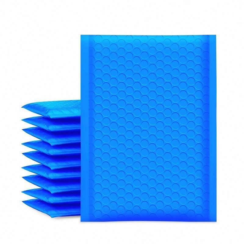 Custom biodegradable 4x8 light blue large nude bubble mailer compostable shipping bags bubble mailers - 图片 2