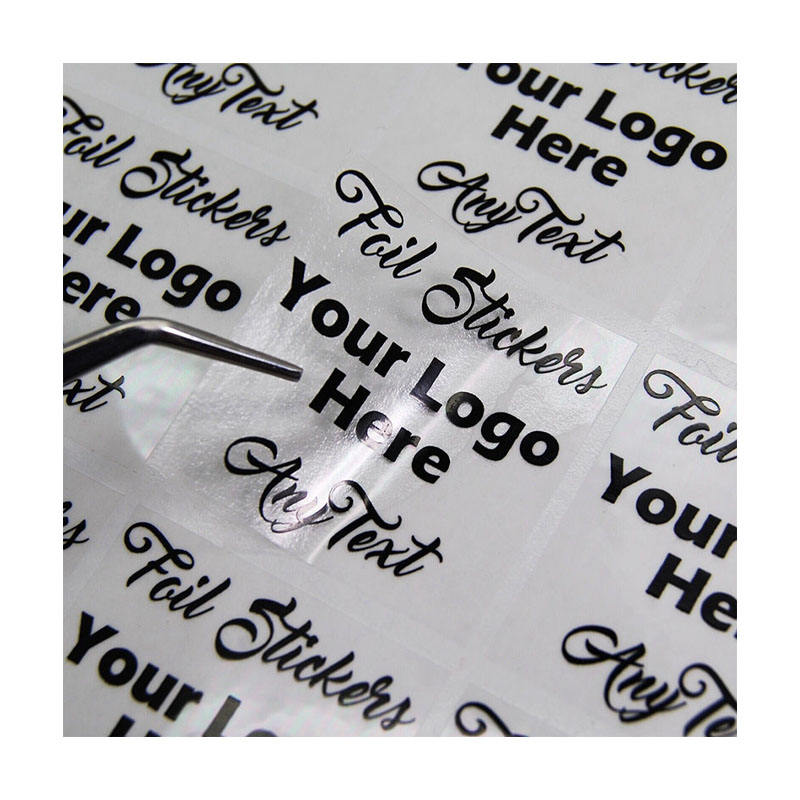 Wholesale customized sizes personalized transparent waterproof logo stickers printed business labels accept customization