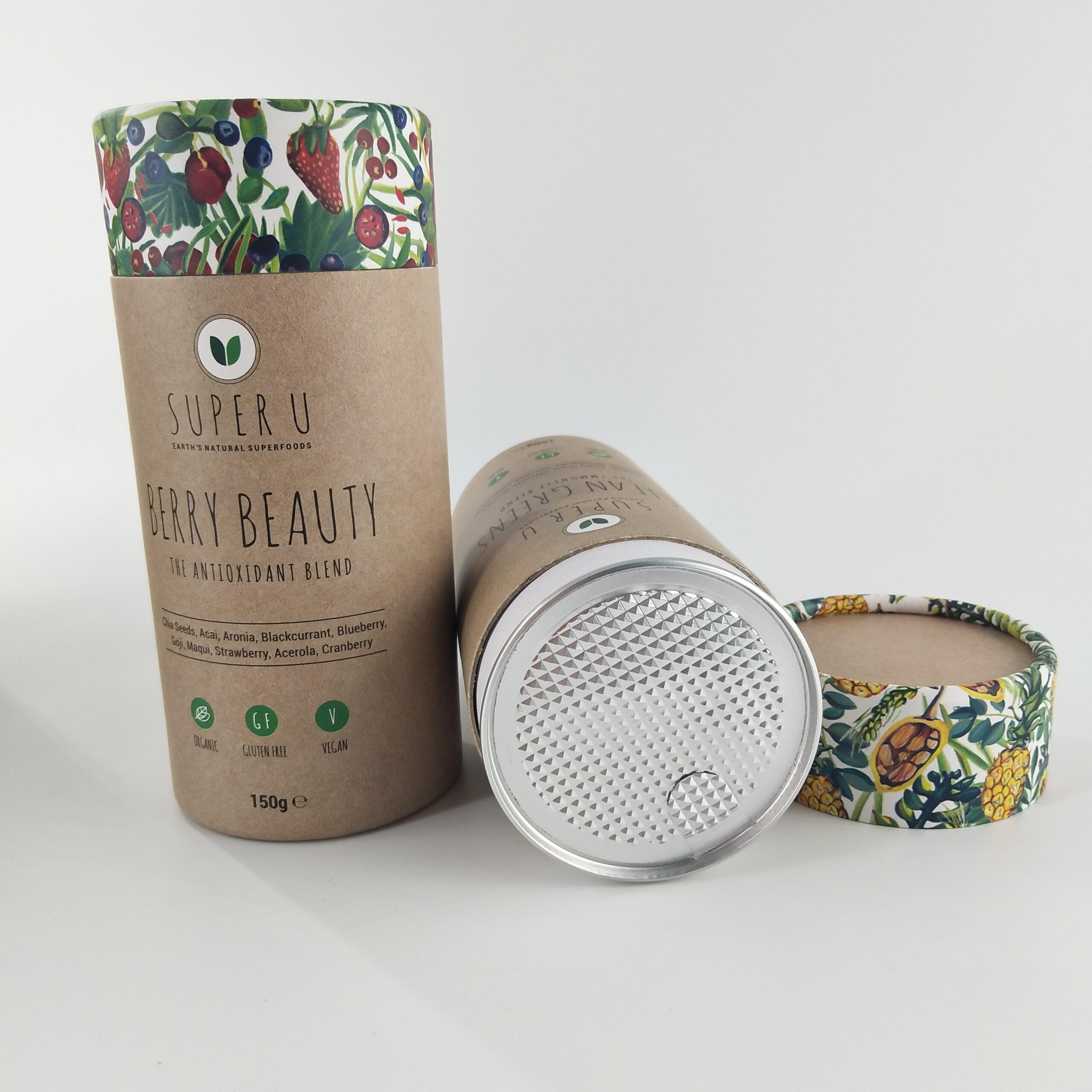 Food grade custom Eco friendly cardboard tube packaging paper box for coffee and tea packaging - 图片 5