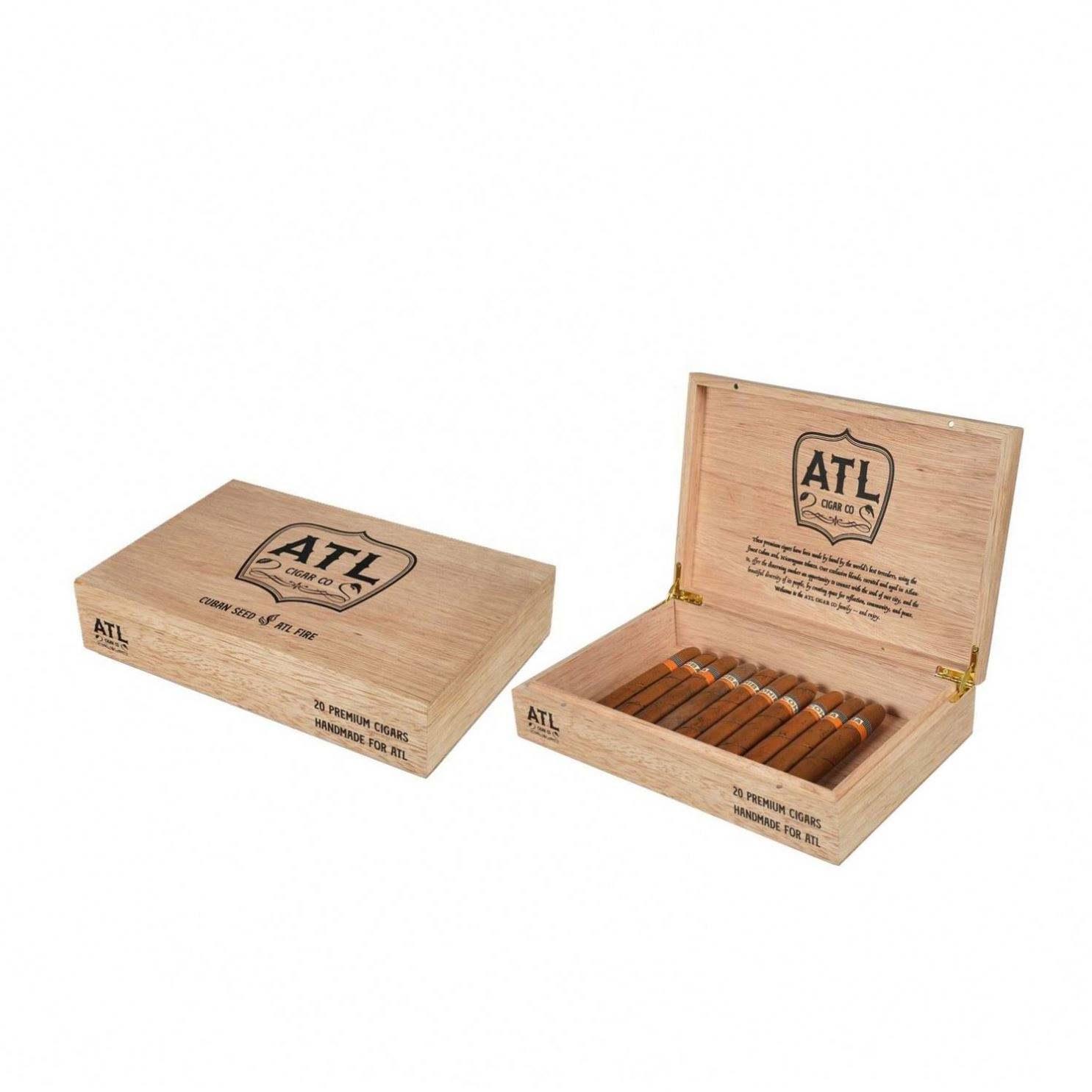 Sell hot high quality paint silk scree luxury cigarette case custom wood humidor cigar box