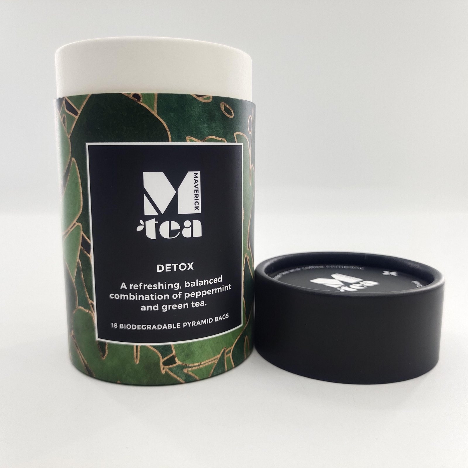 Custom Biodegradable Cylinder Paper Cardboard Tea Canister Tube Box Packaging for Tea Bag Package - 图片 5