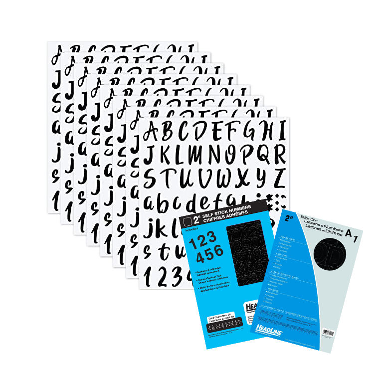 New Design Custom English ABC Alphabet Diy Adhesive Vinyl PVC Letter Stickers