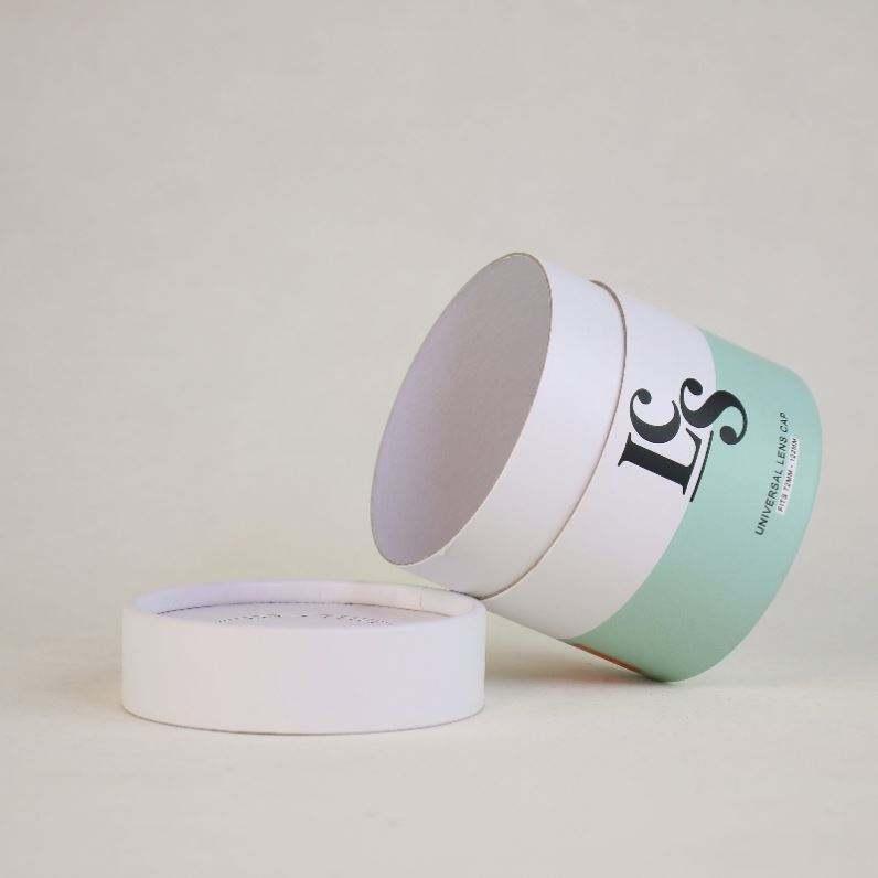 Custom logo recyclable natural brown kraft cardboard packaging T-shirt clothing cylinder paper tube - 图片 4
