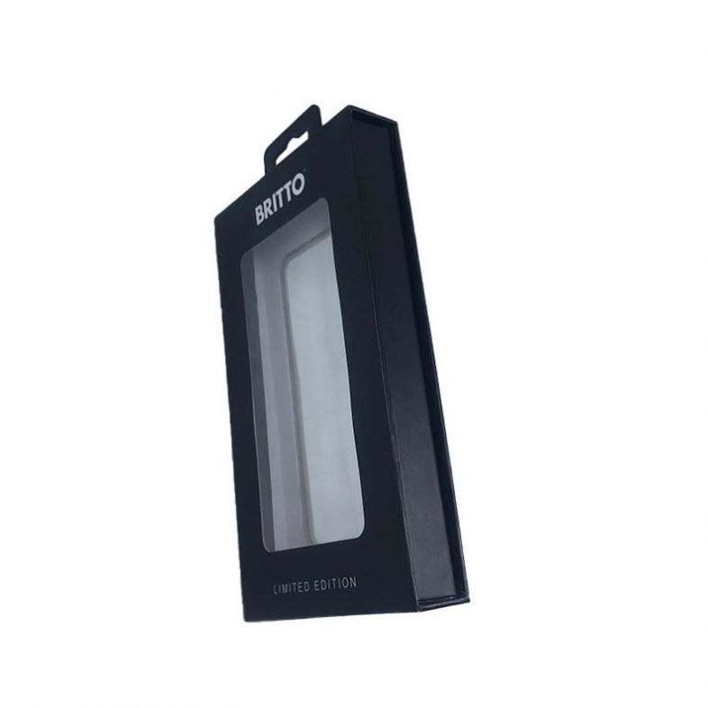 High Quality Red Box for Phone Case Packaging With Plastic Tray Clear Window Custom Printing Box - Image 3