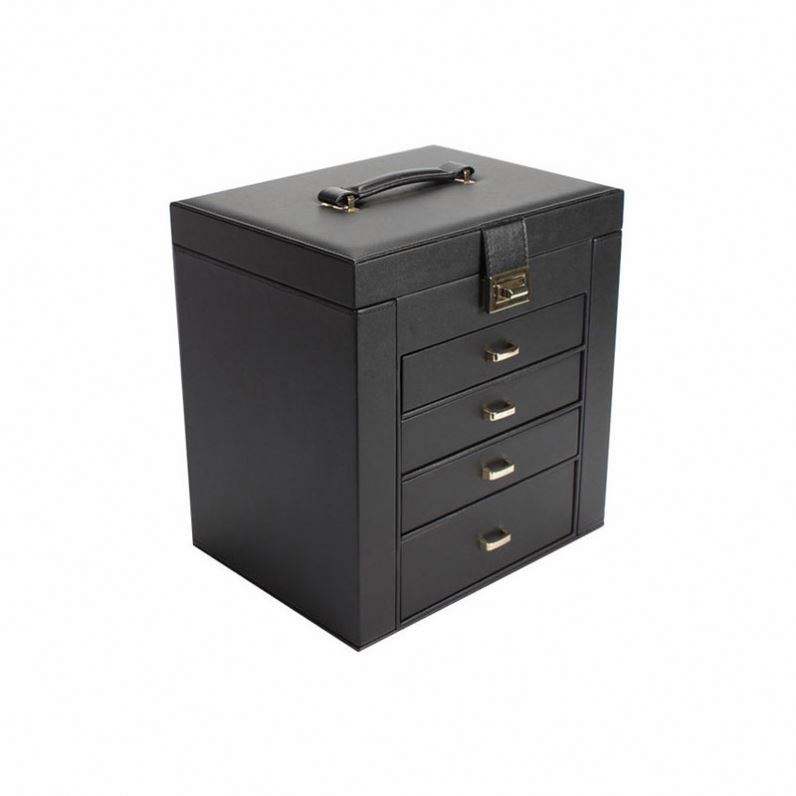 Custom pu leather jewellery storage box large jewelry boxes with logo - Image 4