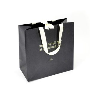 luxury Shopping Paper Bag Customize  LOGO Design  matte Surface packaging