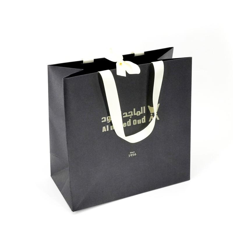 luxury Shopping Paper Bag Customize LOGO Design matte Surface packaging